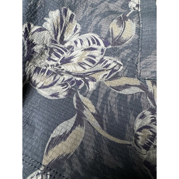 Athleta Womens 18 Ripstop Hiking Shorts Green Floral Print Trail Activewear - Picture 11 of 16